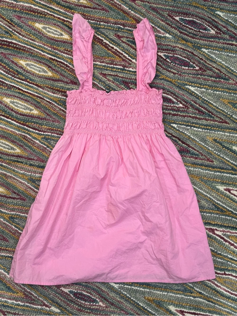 💕 French Connection Pink Smocked Sundress 💕 - Picture 3 of 5